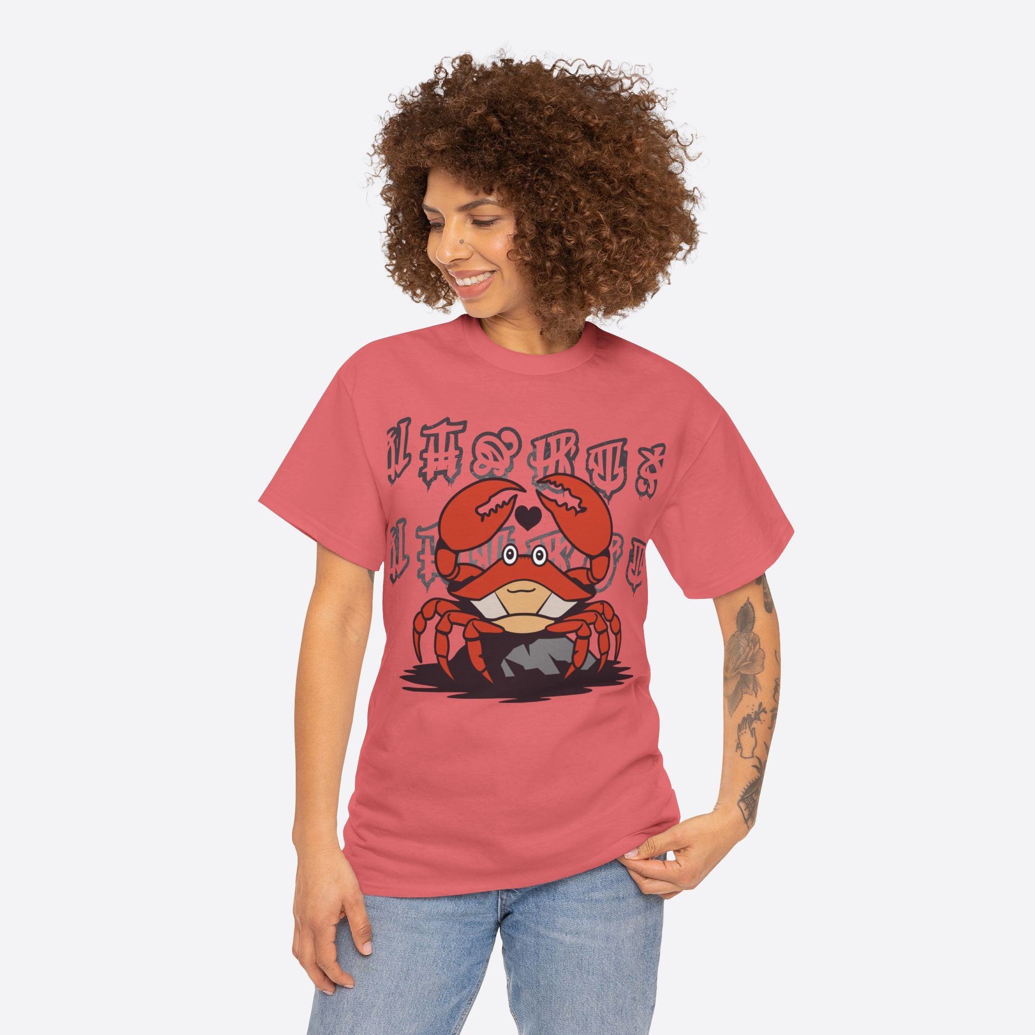 Cancer Zodiac - Cute Crab Heart Graphic Tee - Unisex T-Shirt
