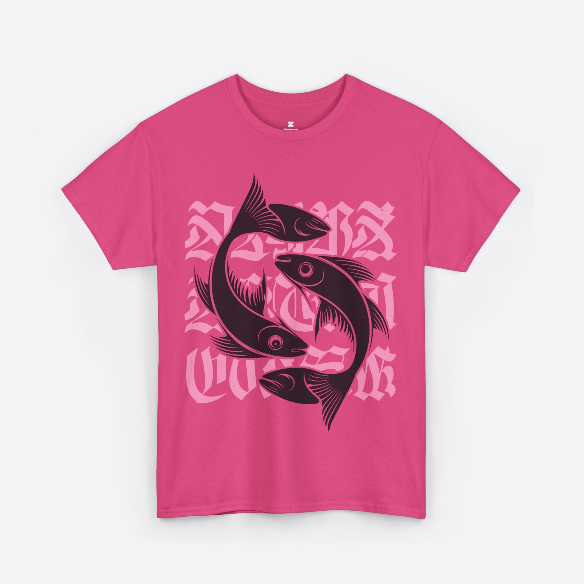 Pisces Zodiac - Pink Flow Harmony Fish Tee - Unisex T-Shirt