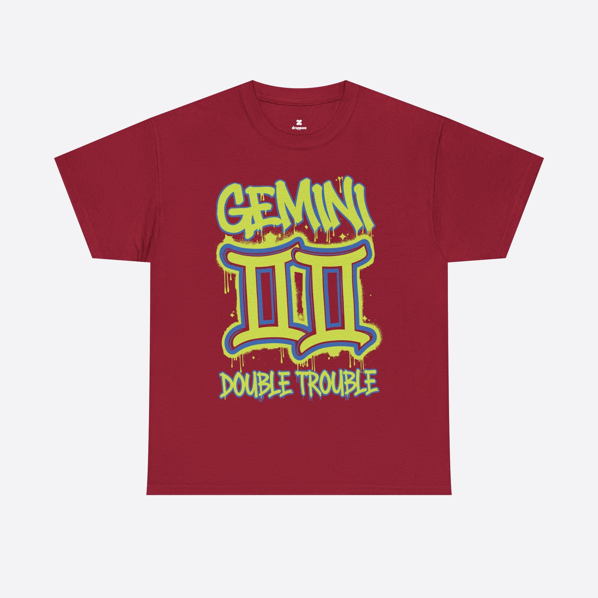 Gemini Zodiac - Double Trouble, Split Personality - Unisex T-Shirt