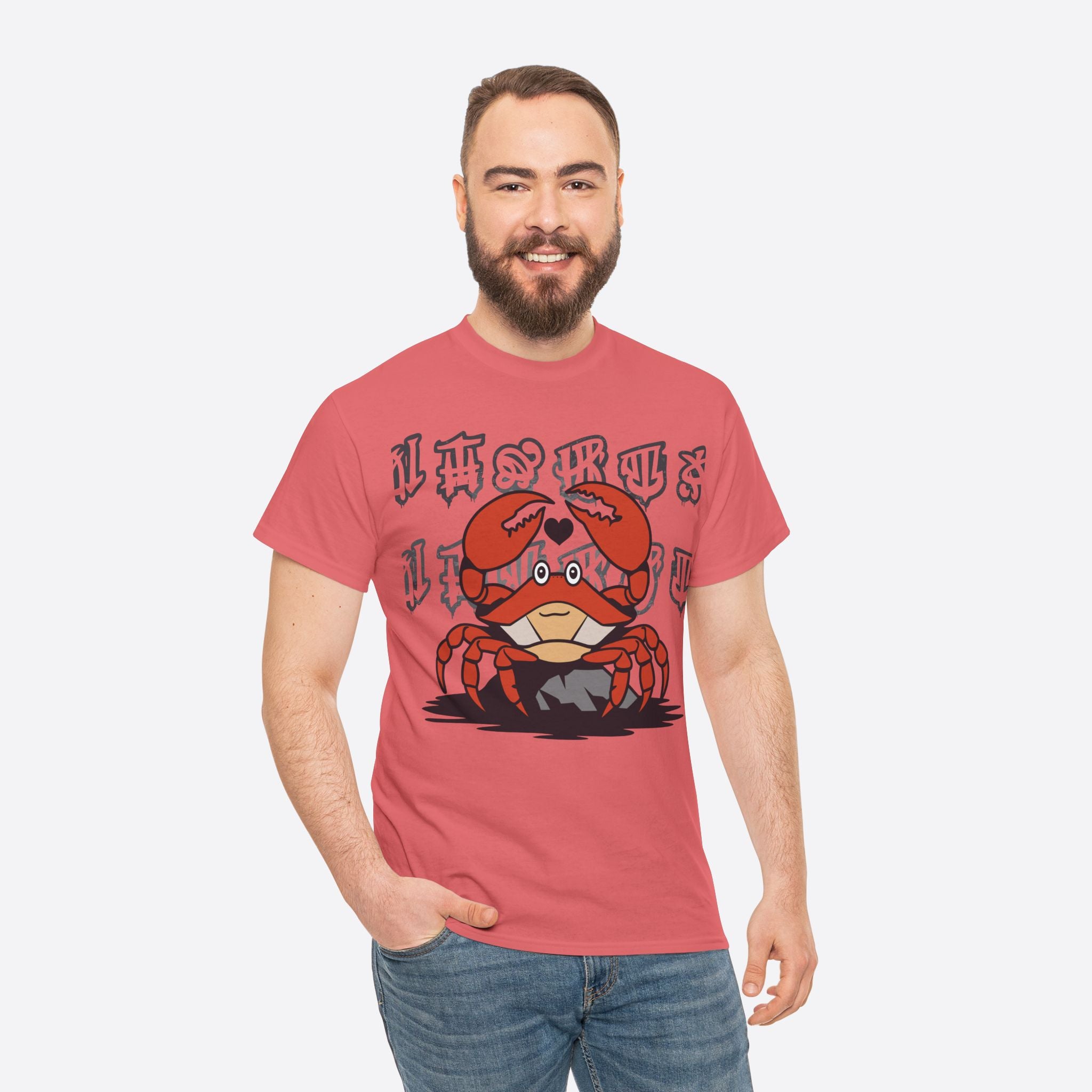 Cancer Zodiac - Cute Crab Heart Graphic Tee - Unisex T-Shirt