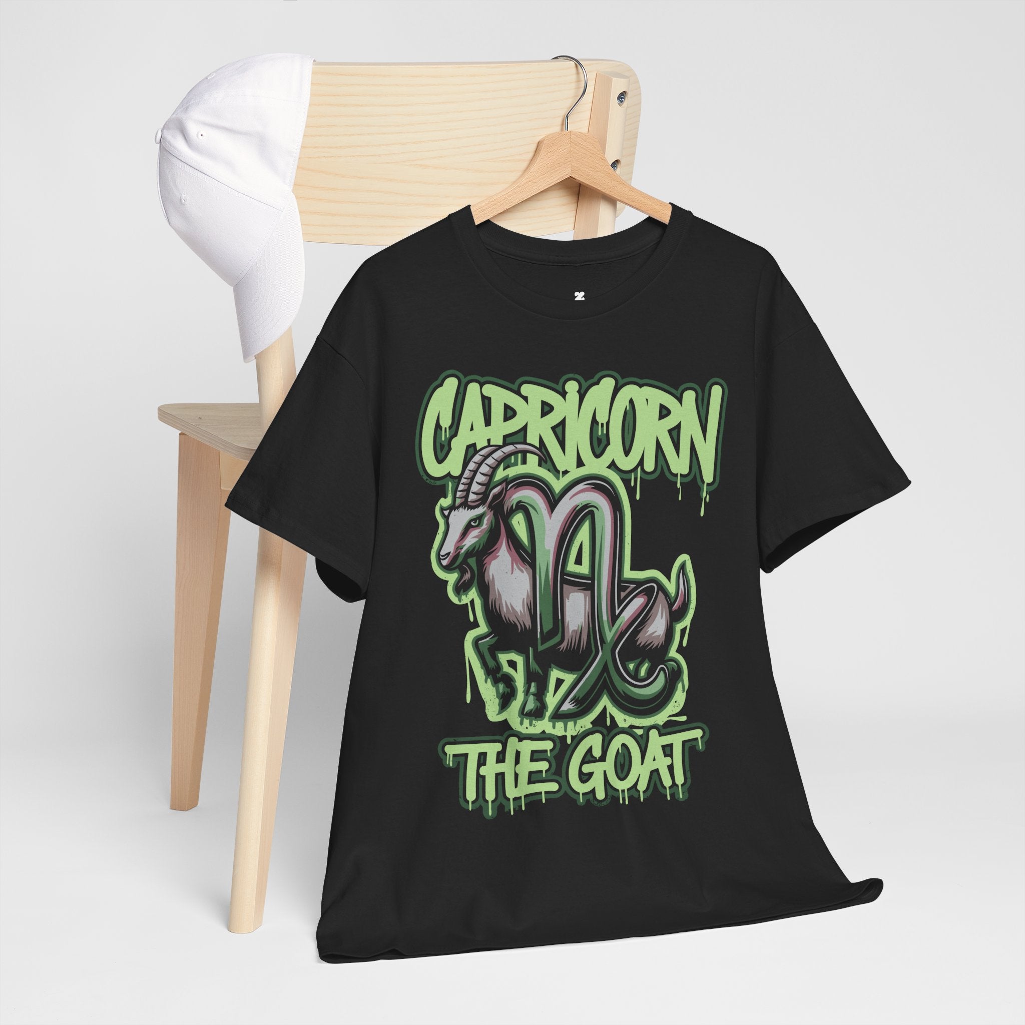 Capricorn Zodiac - The Goat Graffiti Hustle Tee - Unisex T-Shirt
