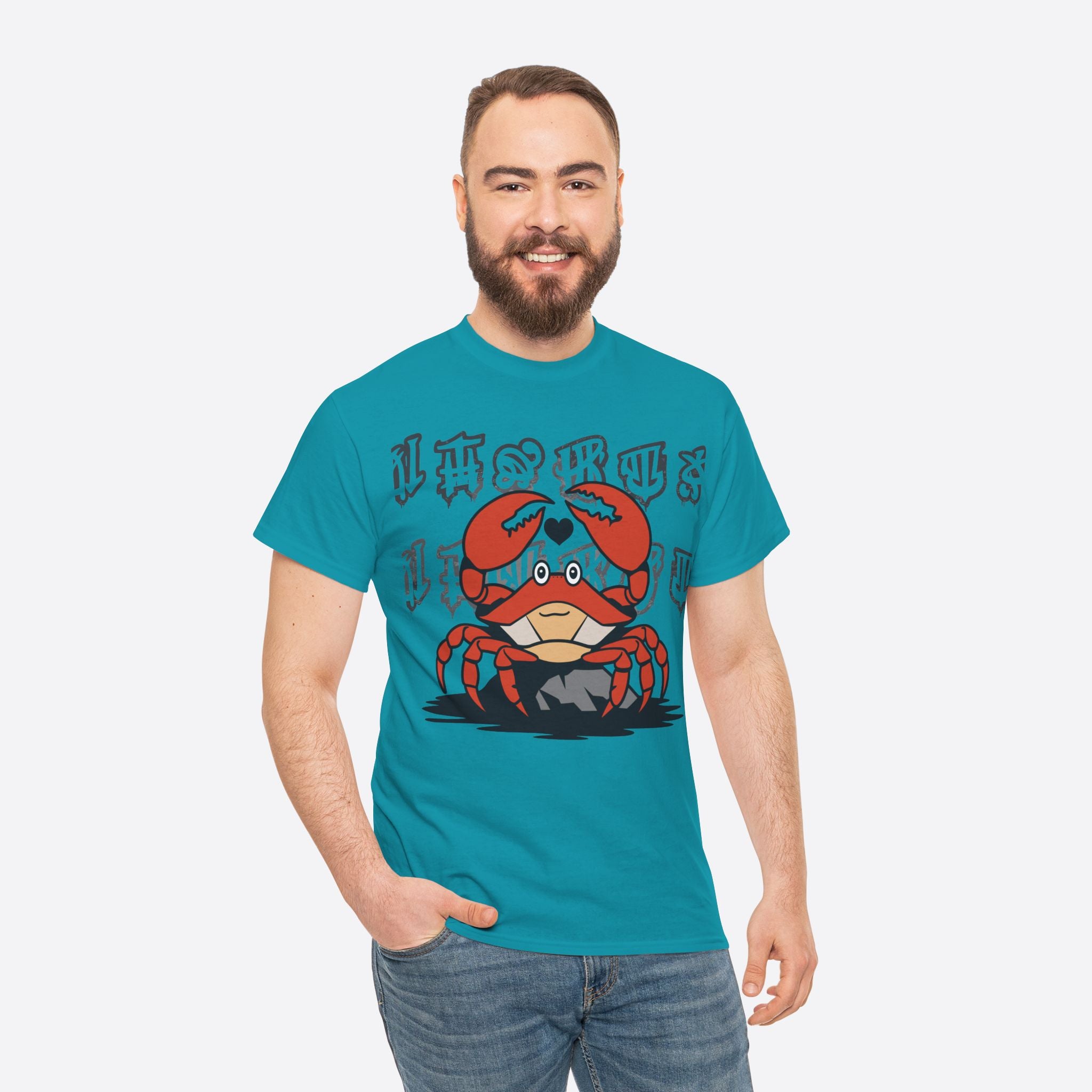 Cancer Zodiac - Cute Crab Heart Graphic Tee - Unisex T-Shirt