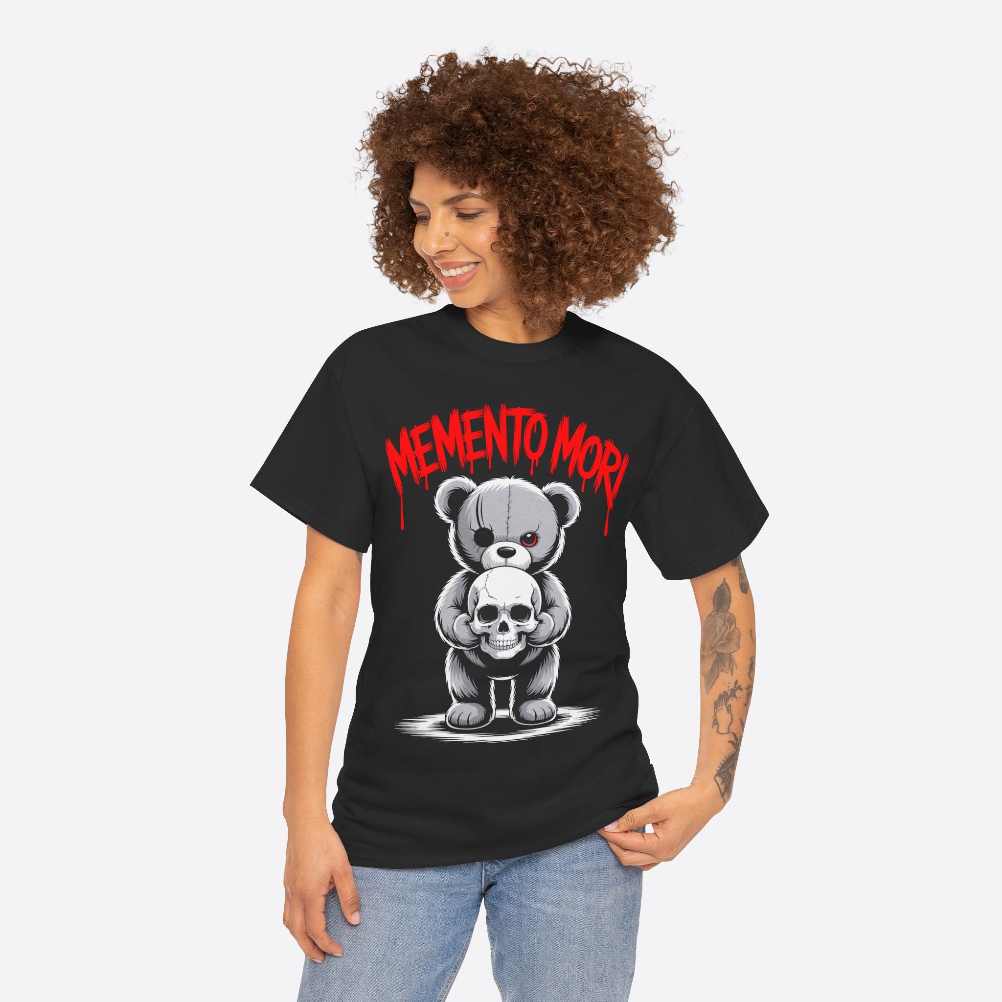 Memento Mori Teddy Unisex Graphics Tee