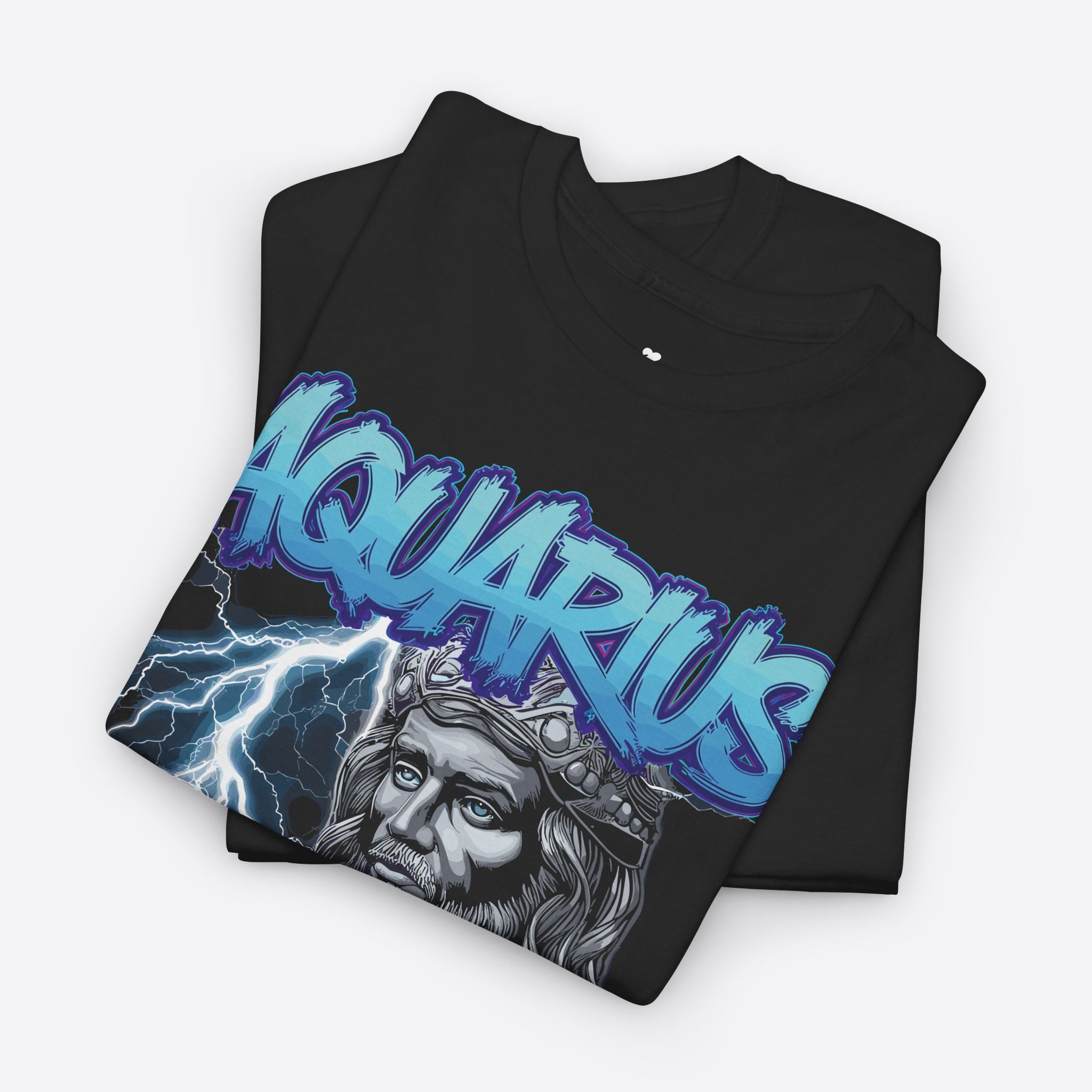 Aquarius Zodiac Lightning King - Future Is Now Graphic Tee - Unisex T-Shirt