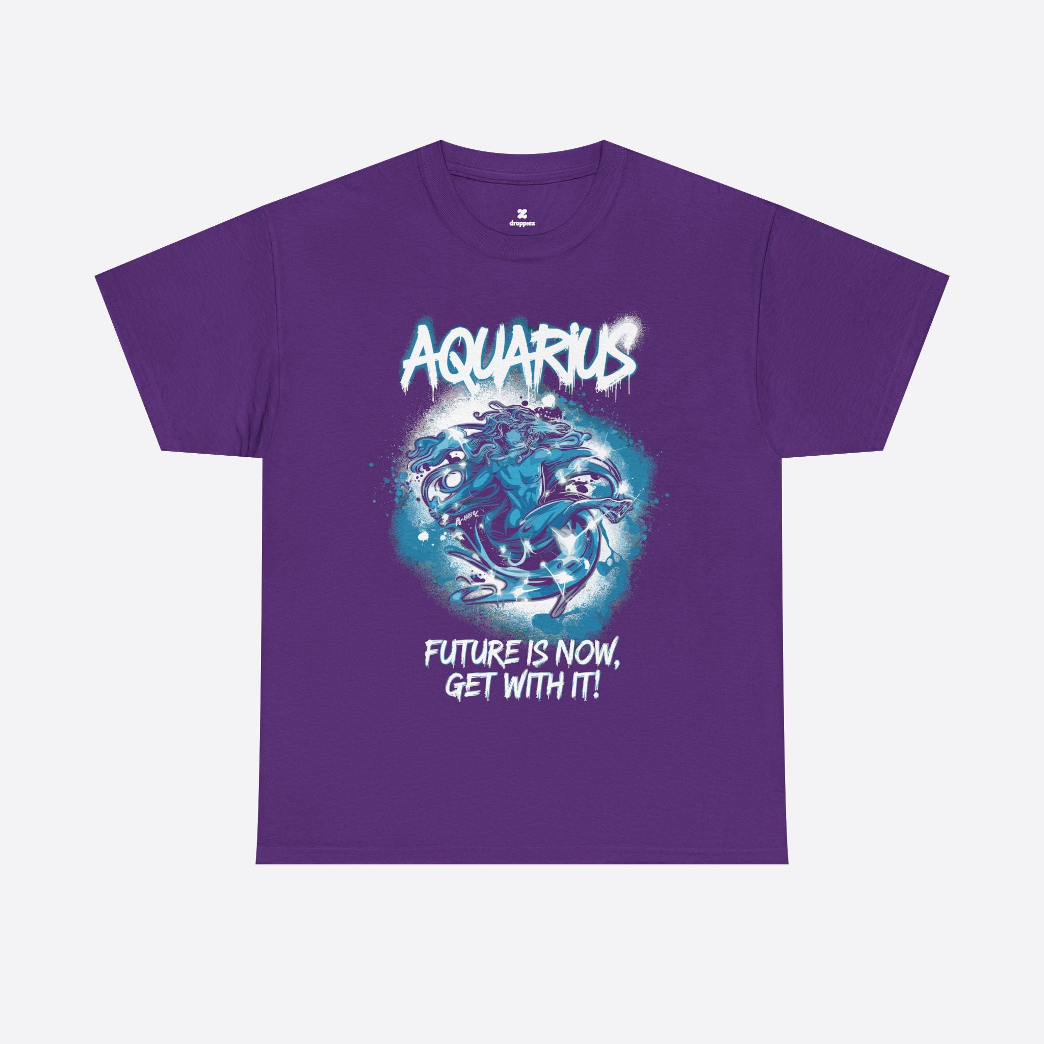 Aquarius Zodiac - Rebel Energy, Future Is Now, Get With It - Unisex T-Shirt