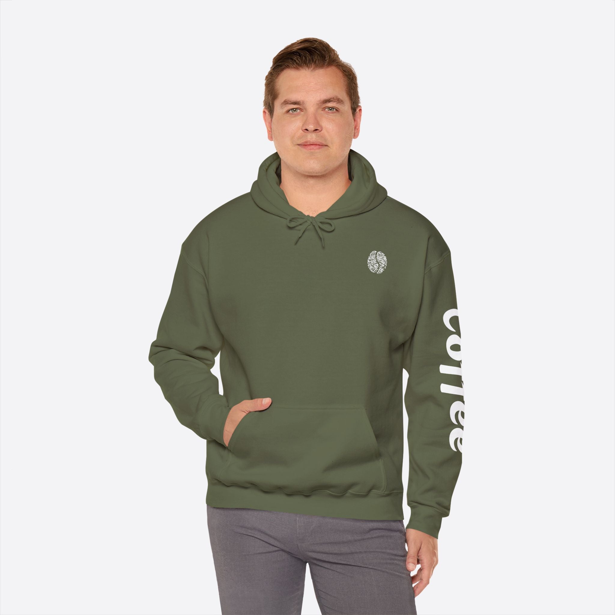 Men's Coffee Purity Hoodie – Classic Design