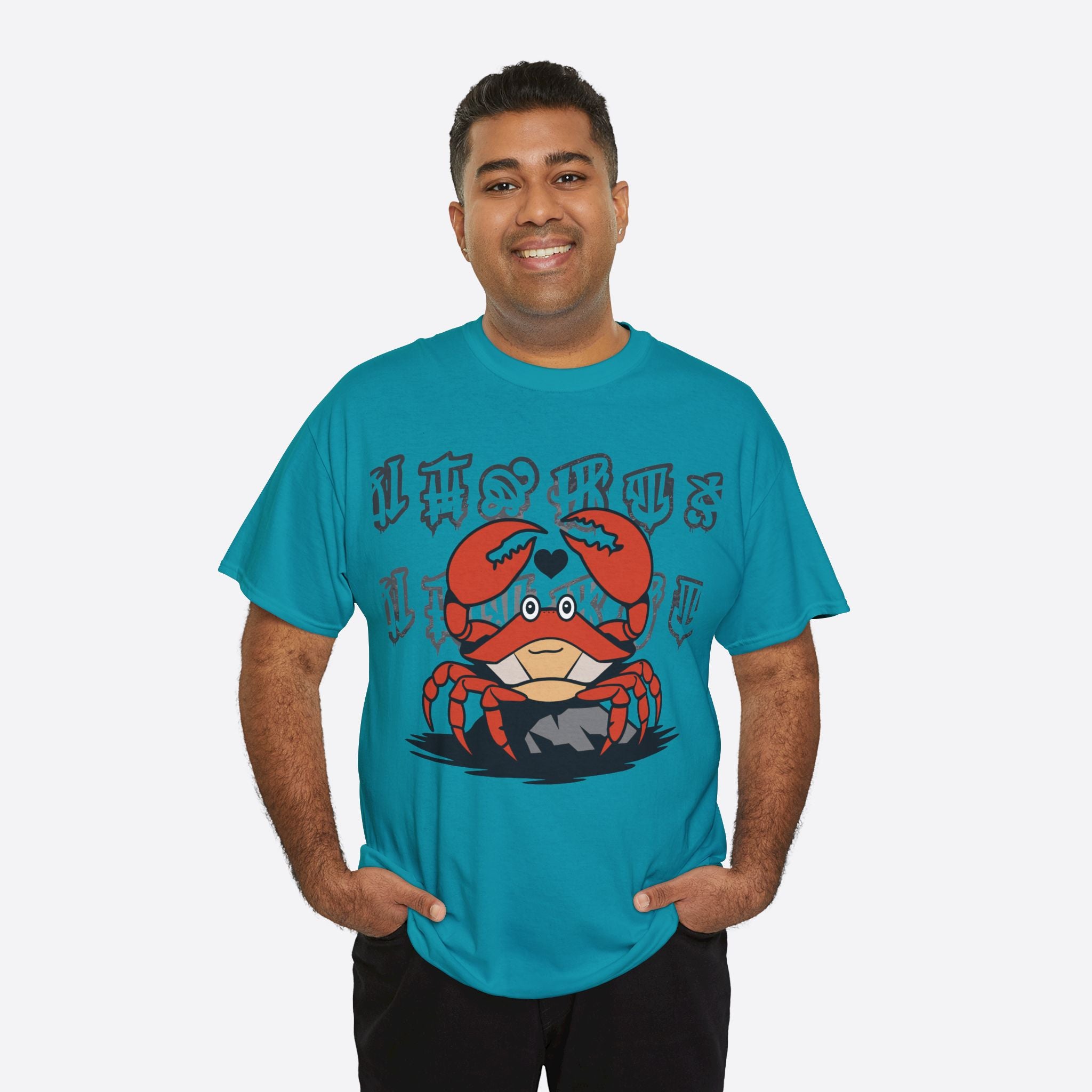 Cancer Zodiac - Cute Crab Heart Graphic Tee - Unisex T-Shirt