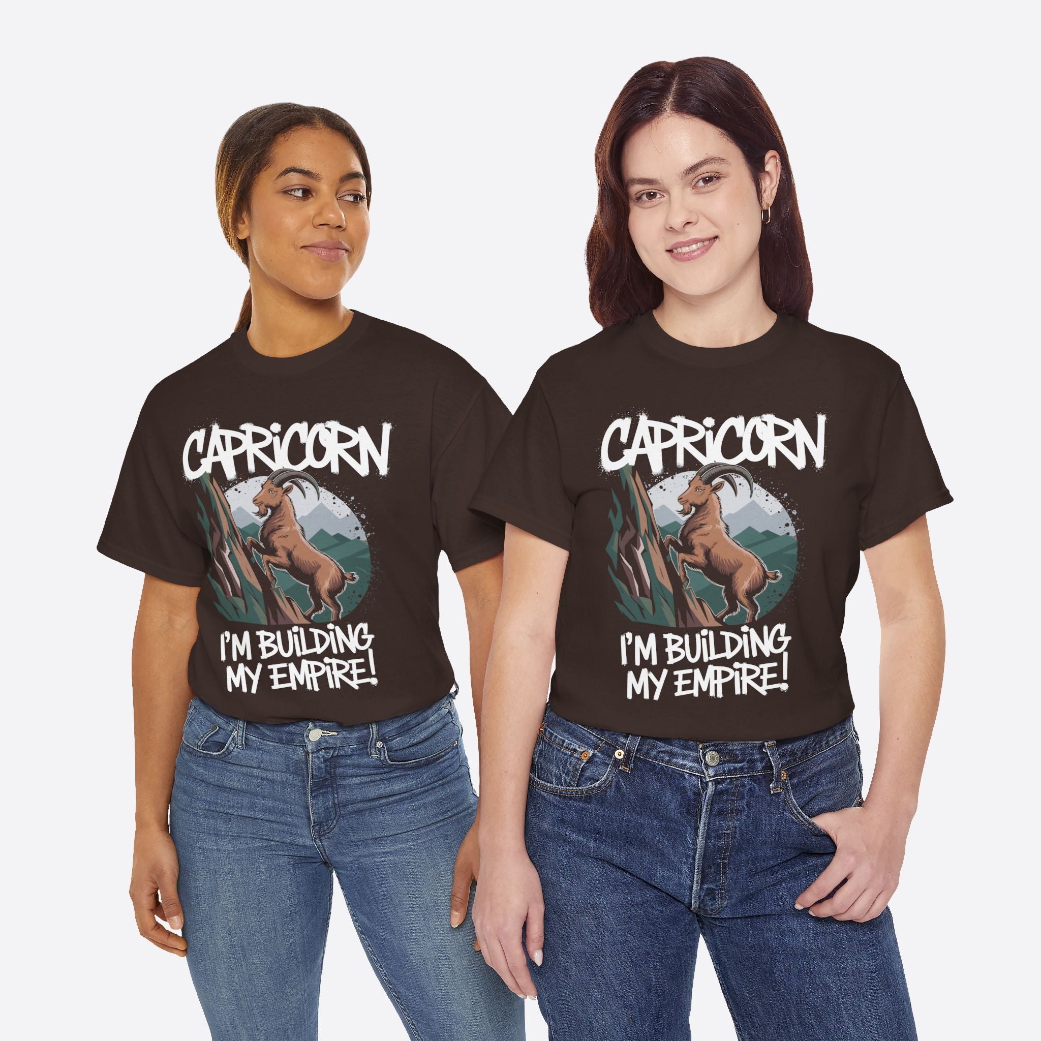 Capricorn Zodiac - I’m Building My Empire, Climbing Future - Unisex T-Shirt