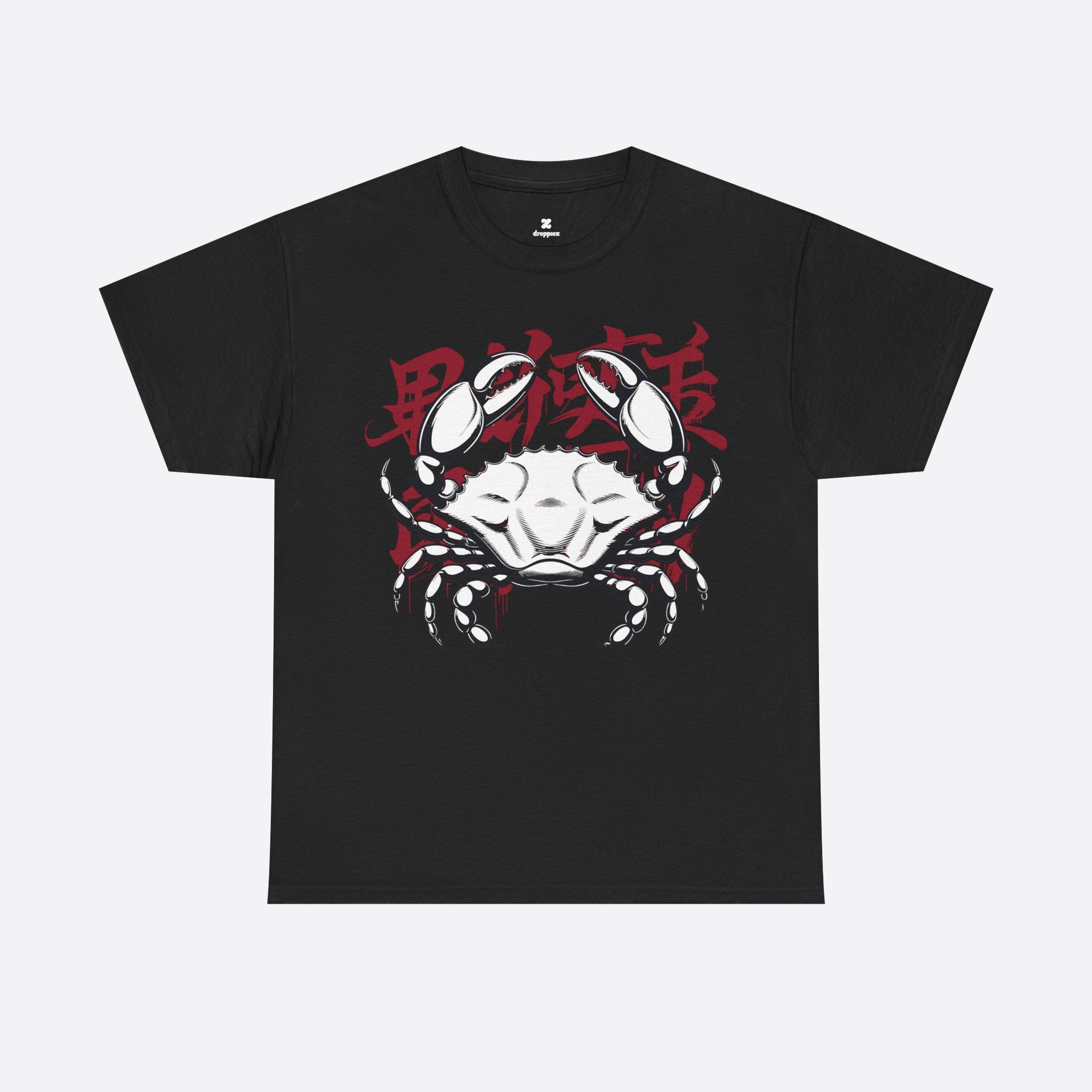 Cancer Zodiac – Dark Urban Shell Tee with Kanji – Unisex T-Shirt
