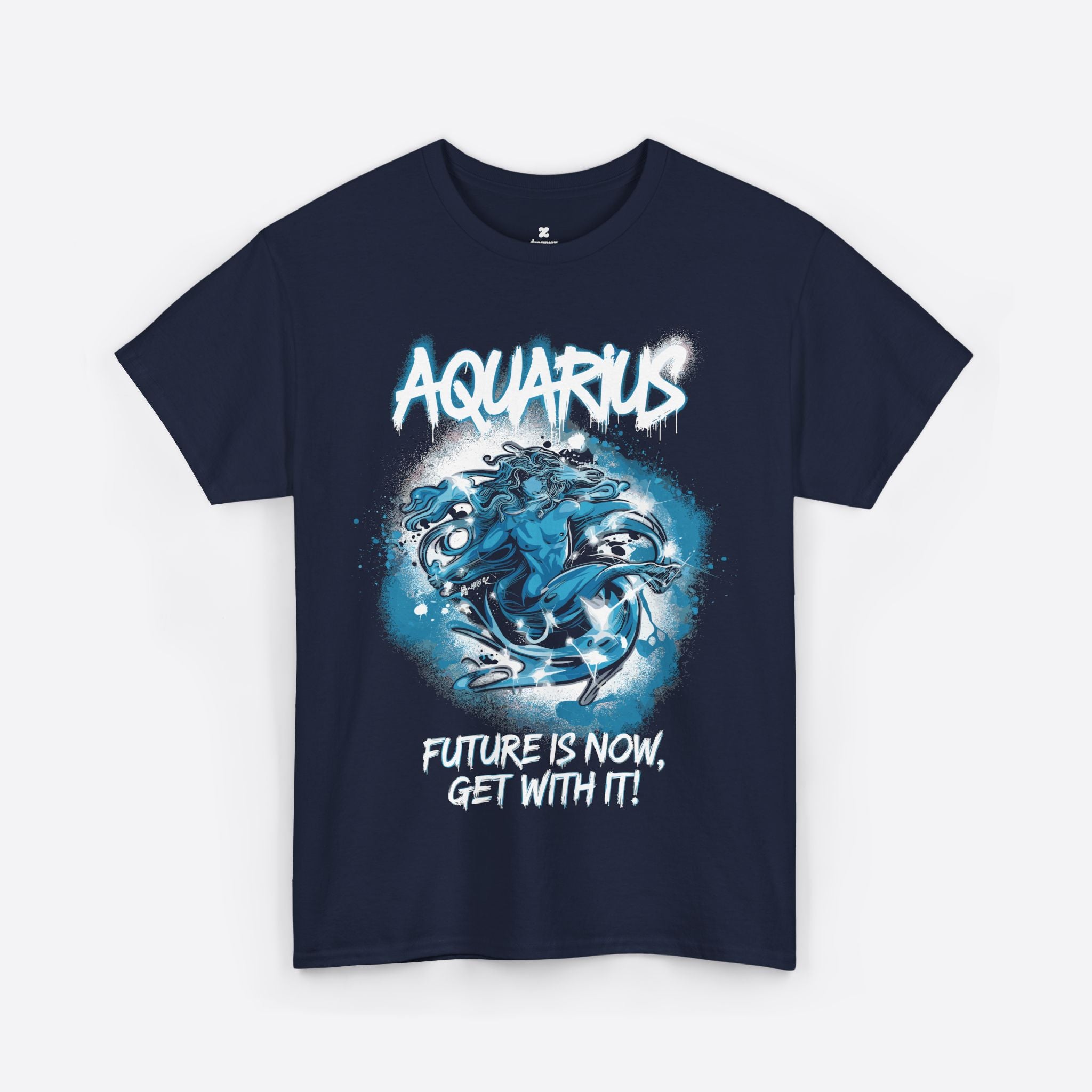 Aquarius Zodiac - Rebel Energy, Future Is Now, Get With It - Unisex T-Shirt
