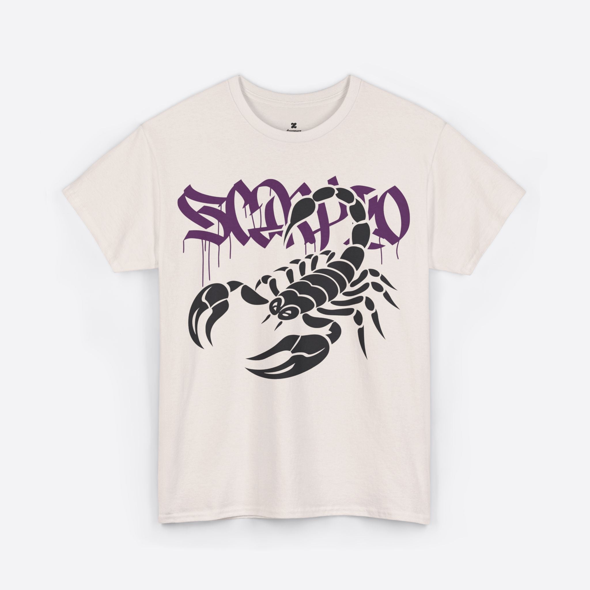 Scorpio Zodiac - Purple Graffiti Scorpion Graphic Tee - Unisex T-Shirt