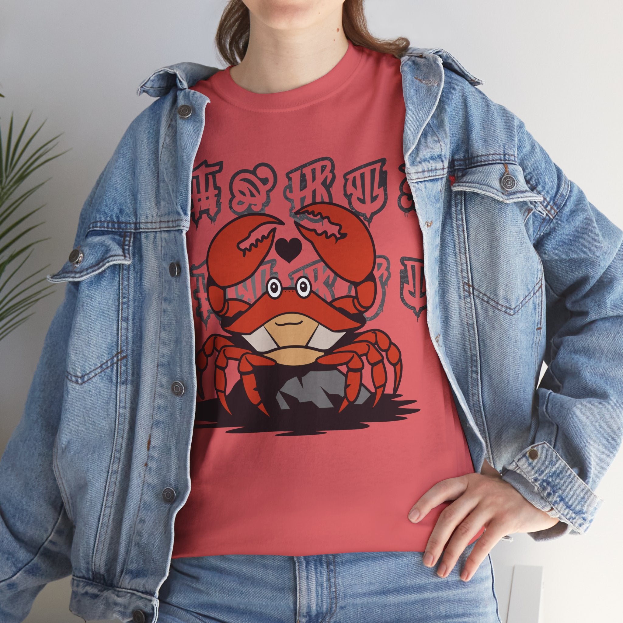 Cancer Zodiac - Cute Crab Heart Graphic Tee - Unisex T-Shirt