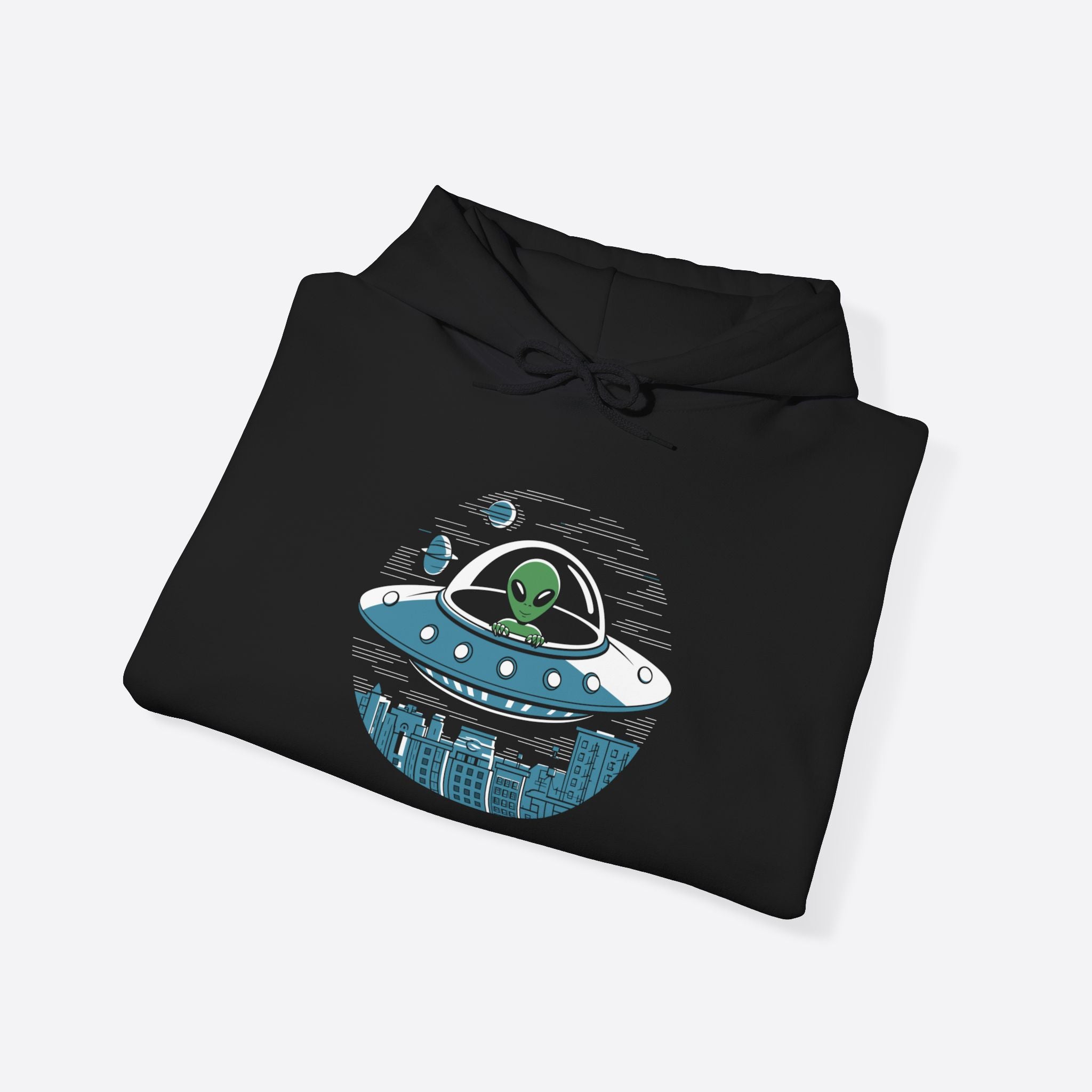 Cosmic Drift Unisex Hoodie – Float in Space