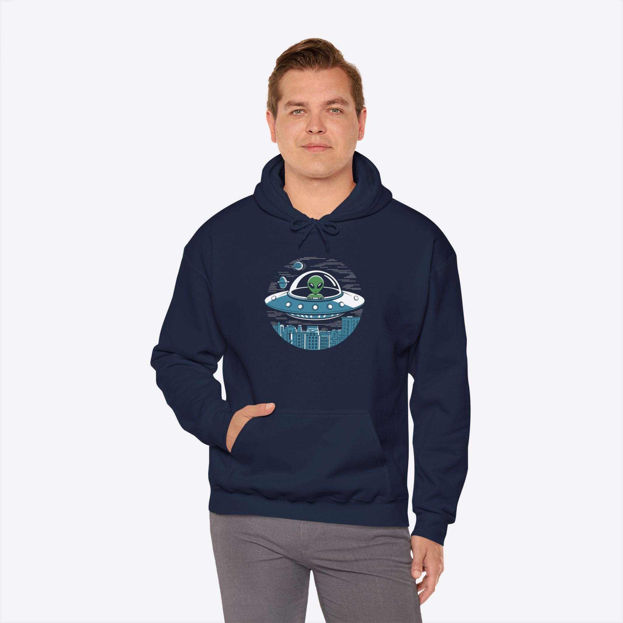 Cosmic Drift Unisex Hoodie – Float in Space