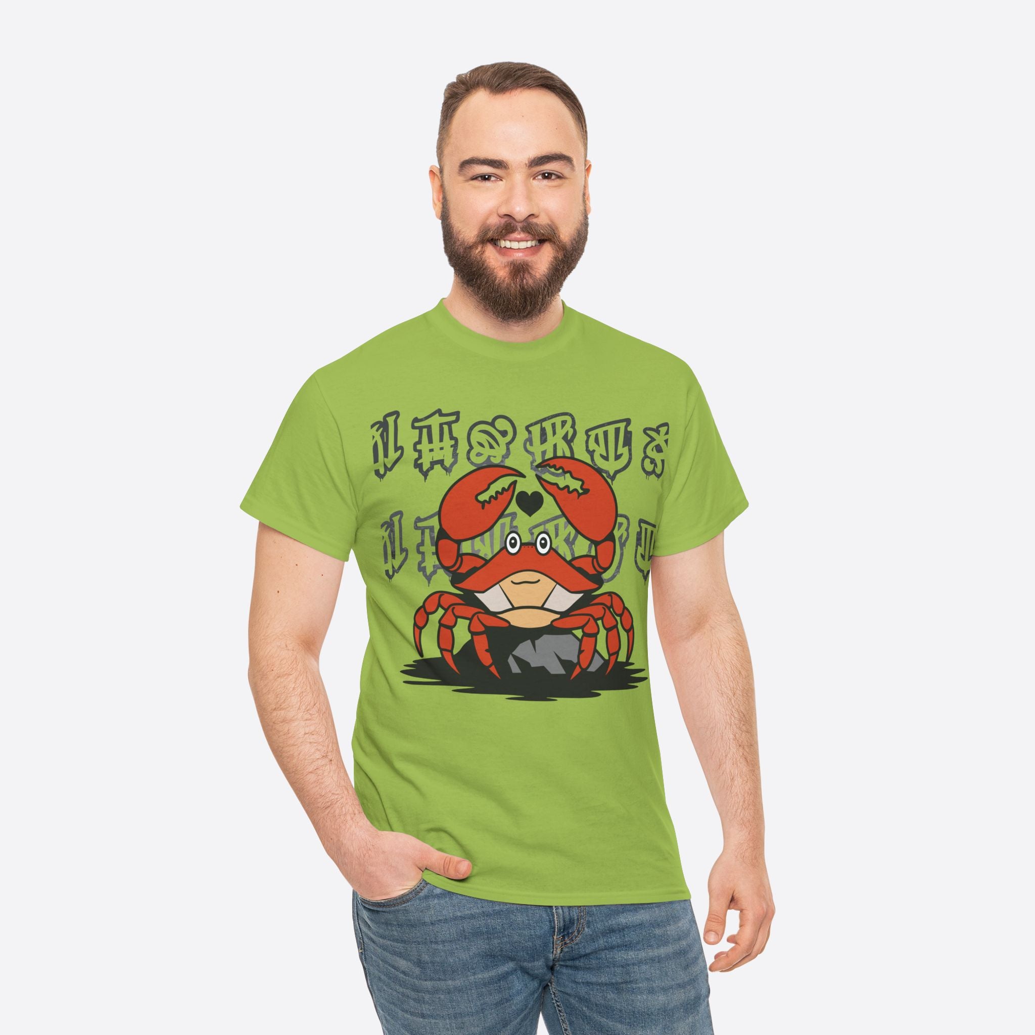 Cancer Zodiac - Cute Crab Heart Graphic Tee - Unisex T-Shirt