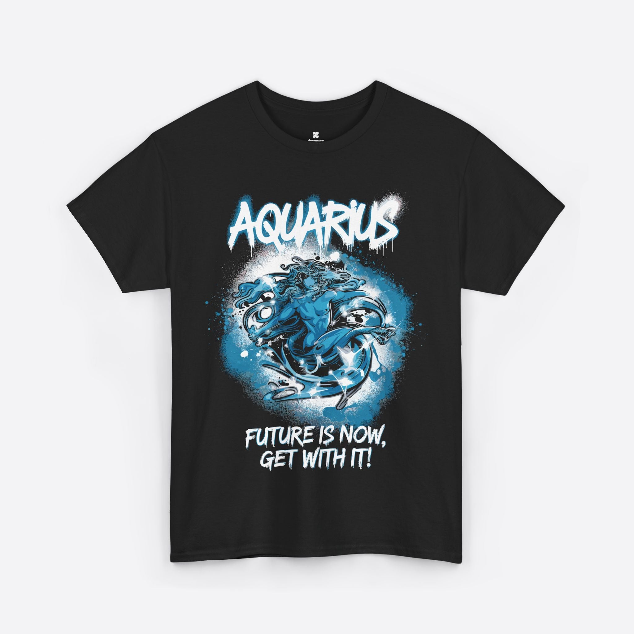 Aquarius Zodiac - Rebel Energy, Future Is Now, Get With It - Unisex T-Shirt