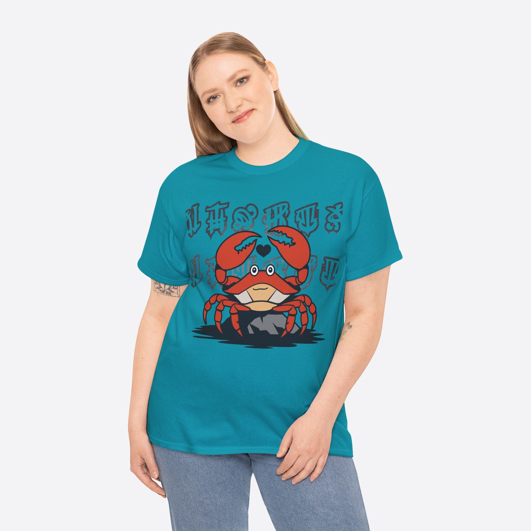 Cancer Zodiac - Cute Crab Heart Graphic Tee - Unisex T-Shirt