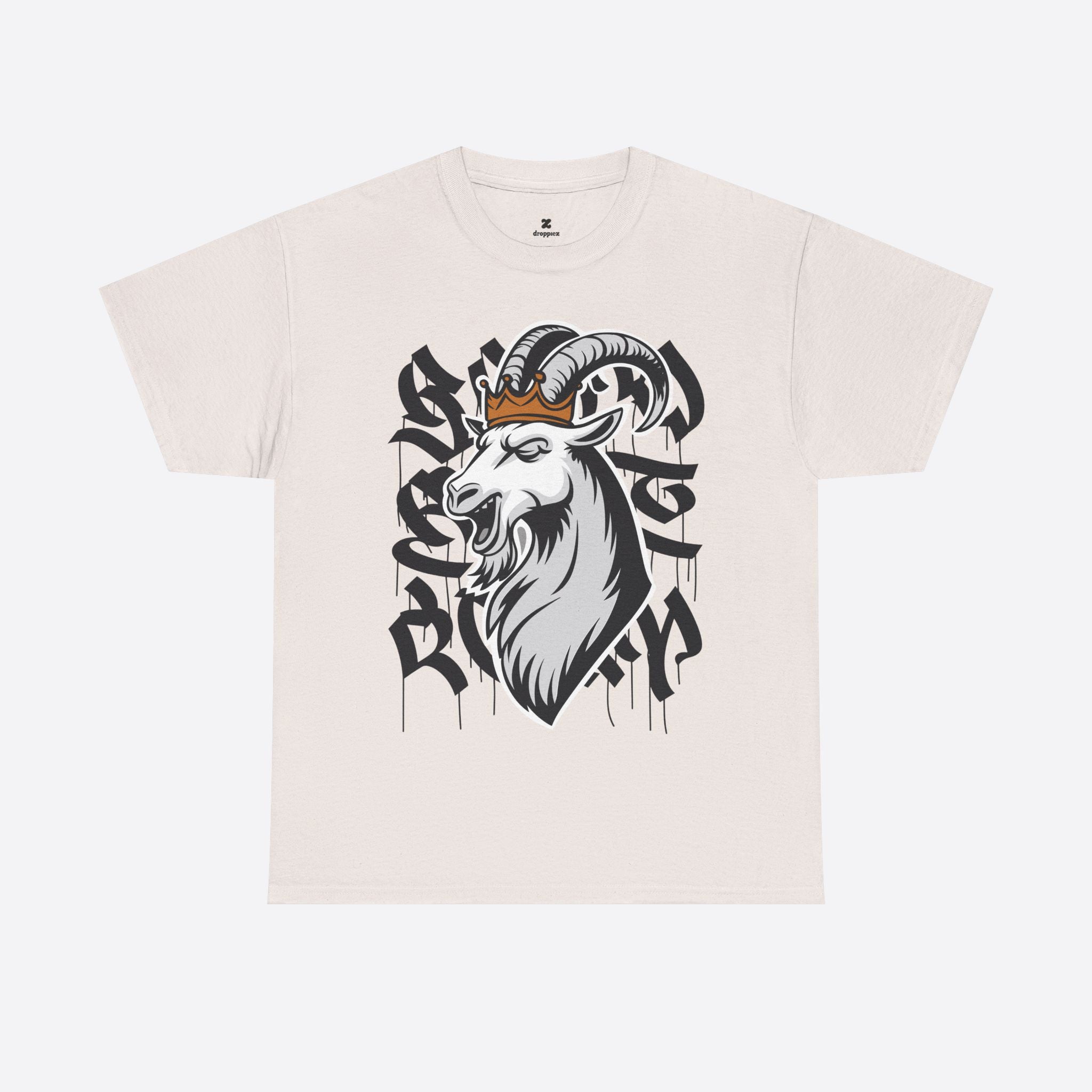 Capricorn Zodiac - Crowned Goat Graffiti Tee - Unisex T-Shirt