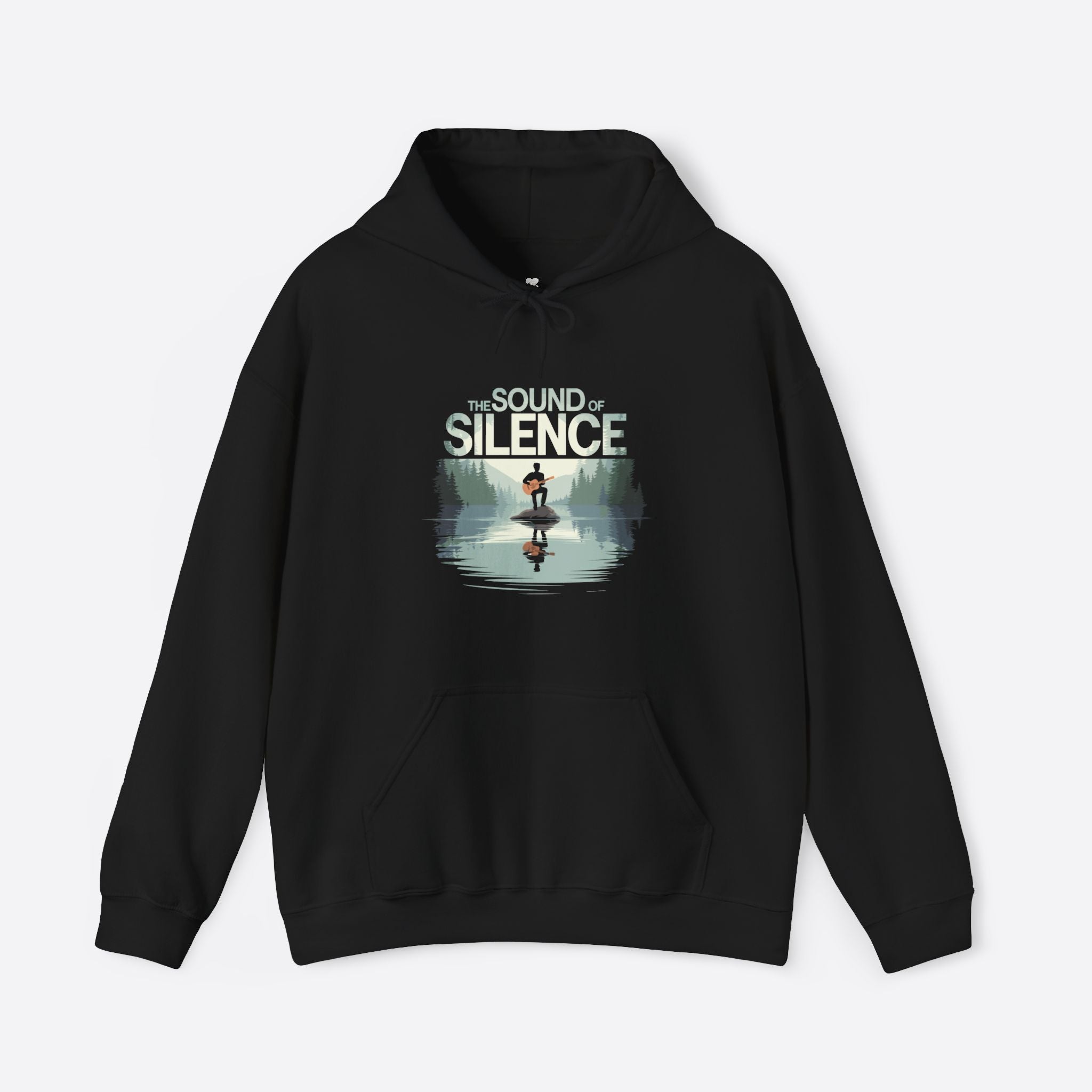 Black Silence Peace Men's Hoodie – Sleek and Versatile