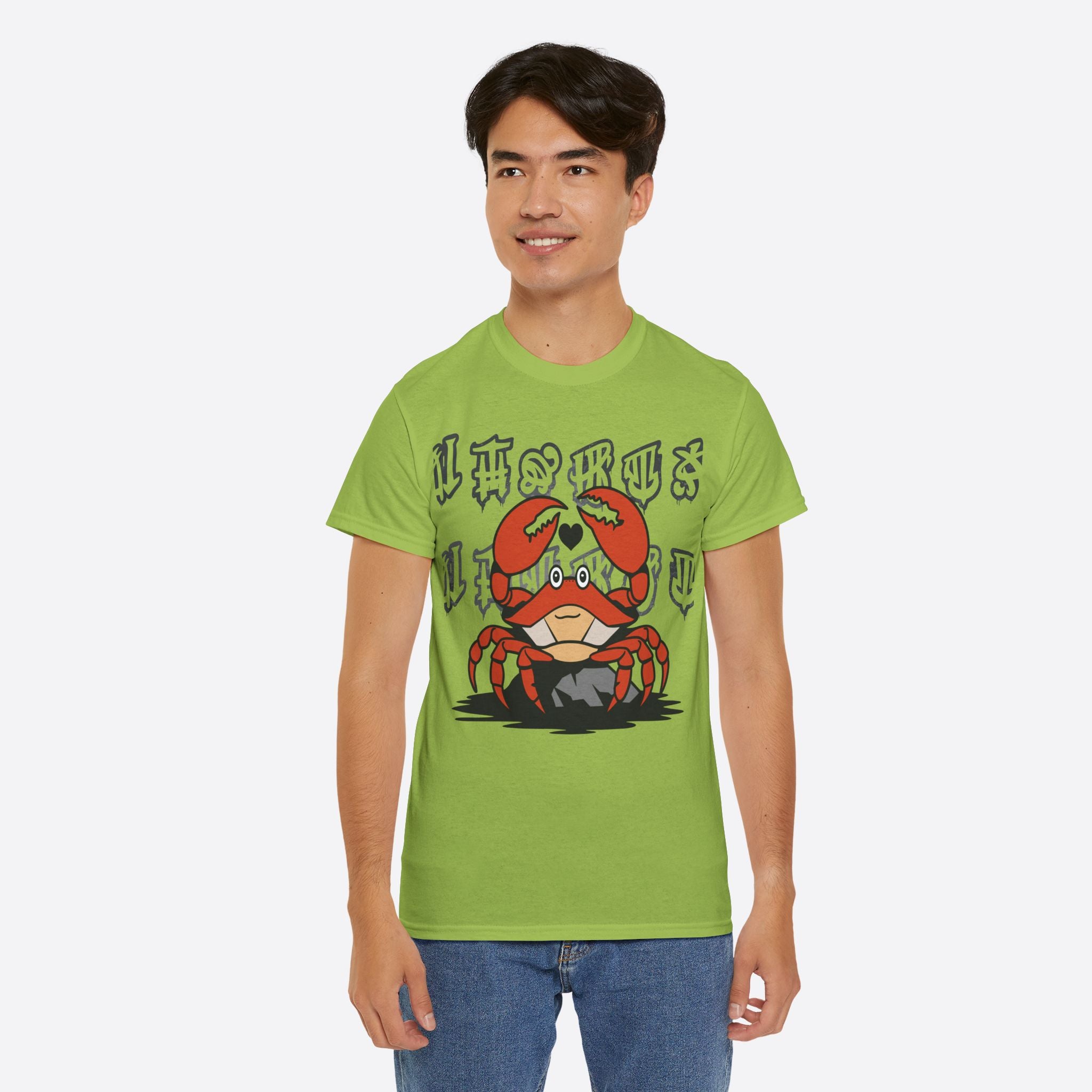 Cancer Zodiac - Cute Crab Heart Graphic Tee - Unisex T-Shirt