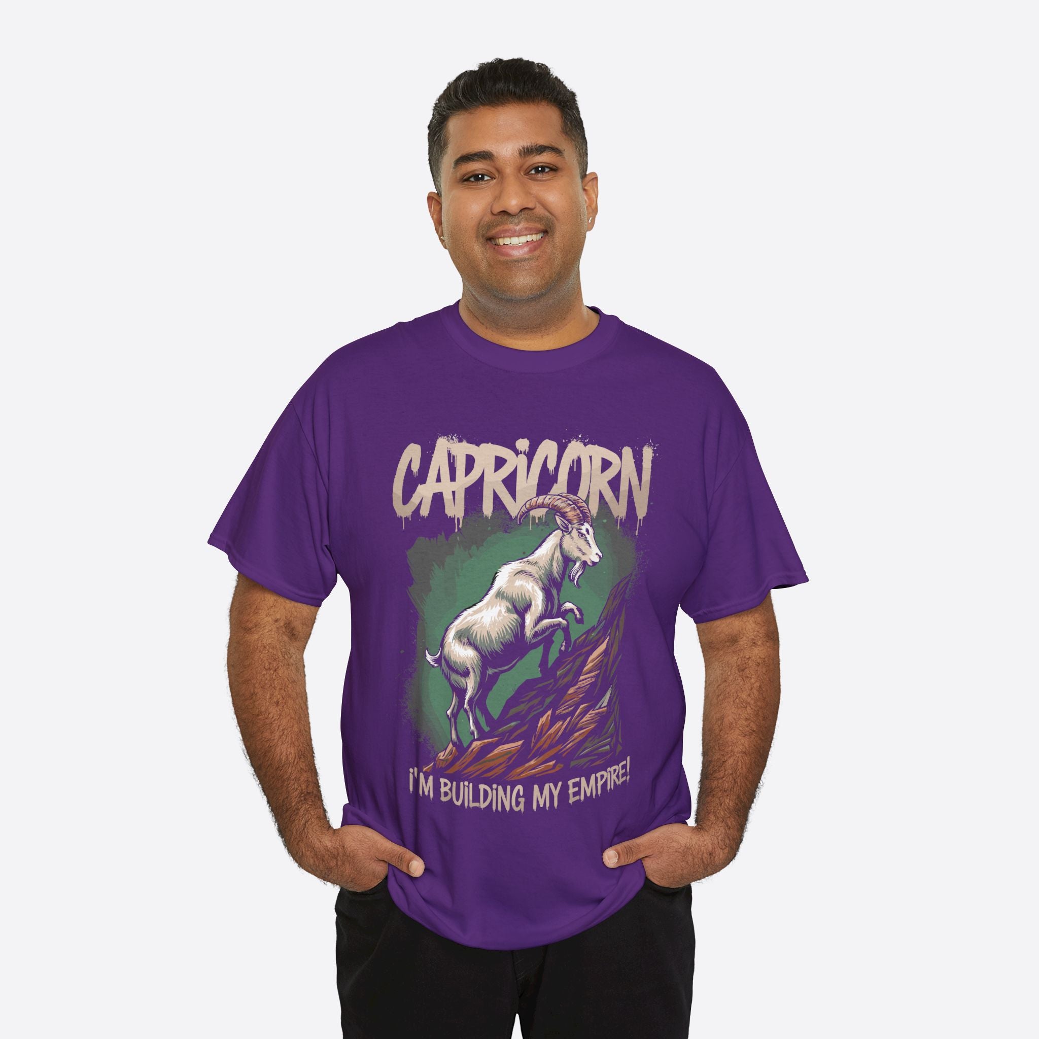 Capricorn Zodiac - I’m Building My Empire, Hustle to the Peak - Unisex T-Shirt