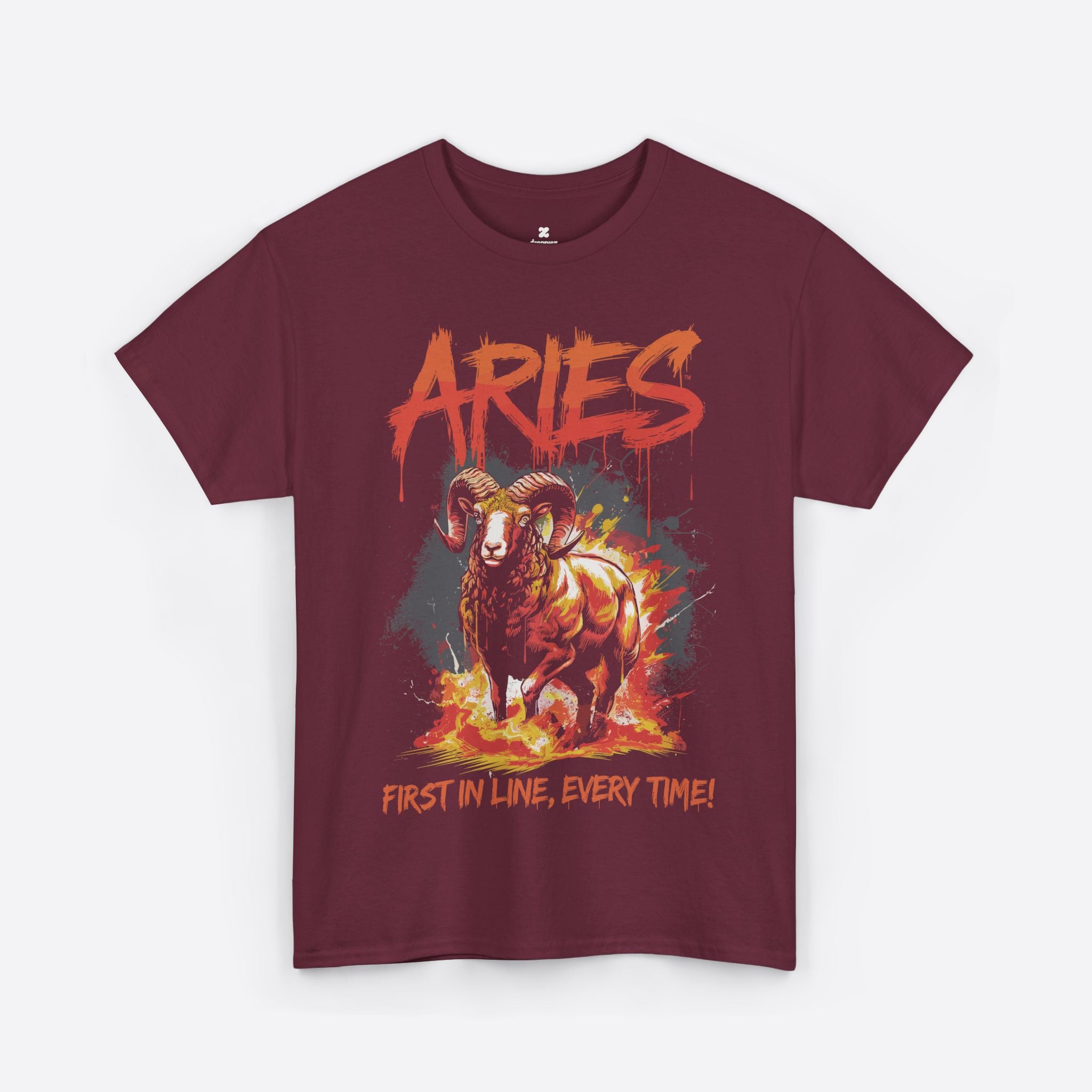 Aries Zodiac - First in Line, Blazing Trail Every Time - Unisex T-Shirt