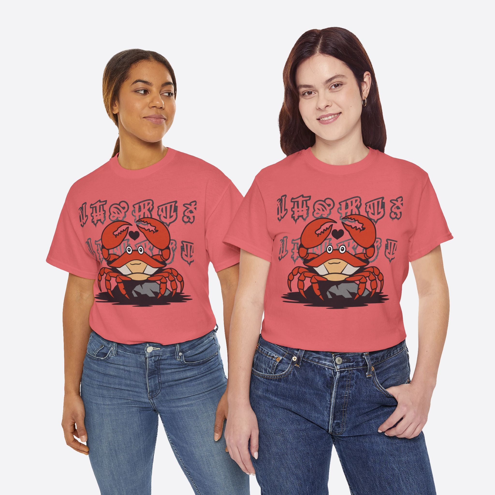 Cancer Zodiac - Cute Crab Heart Graphic Tee - Unisex T-Shirt