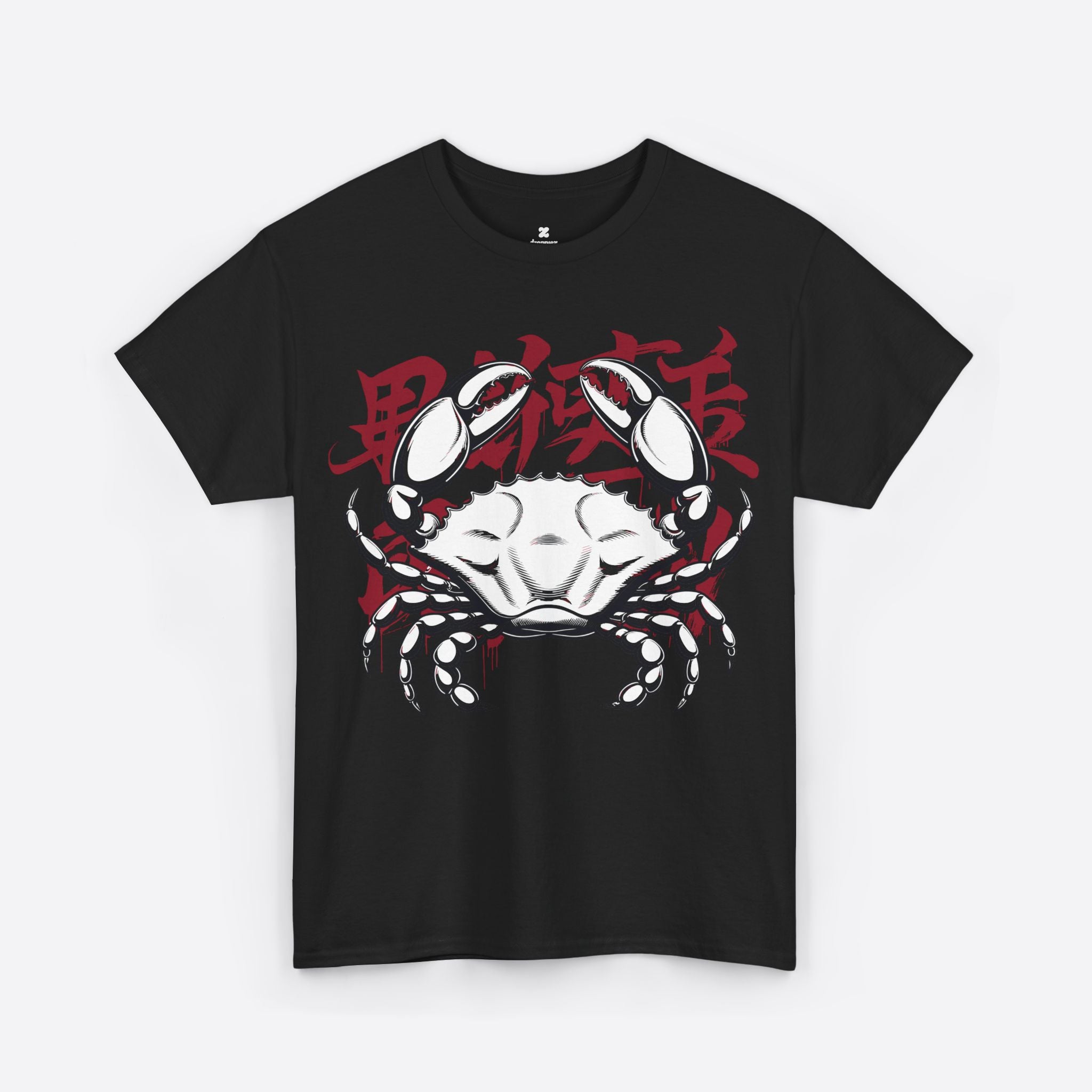 Cancer Zodiac – Dark Urban Shell Tee with Kanji – Unisex T-Shirt