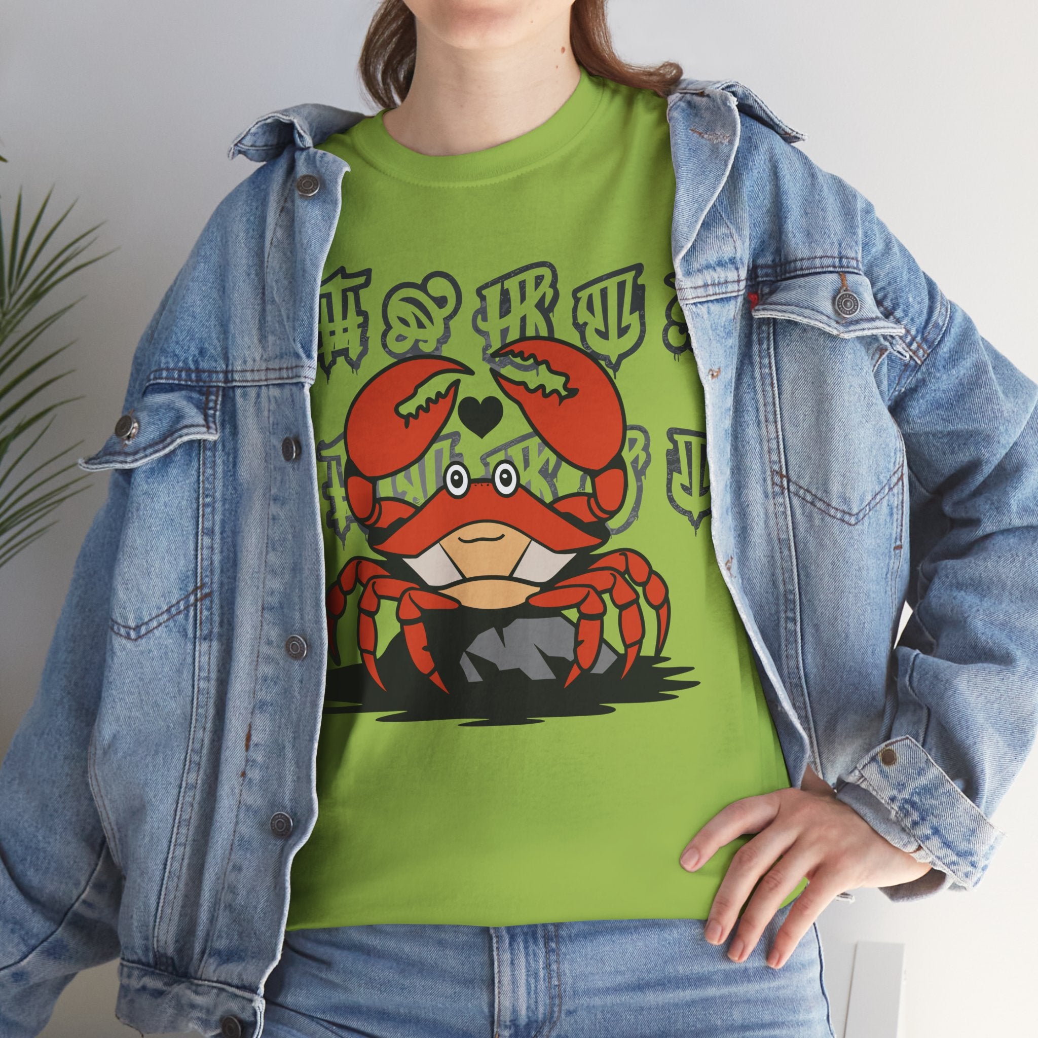 Cancer Zodiac - Cute Crab Heart Graphic Tee - Unisex T-Shirt