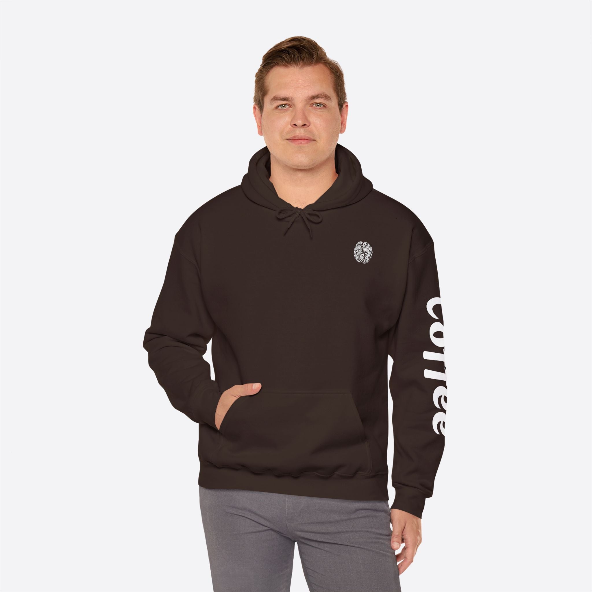 Men's Coffee Purity Hoodie – Classic Design