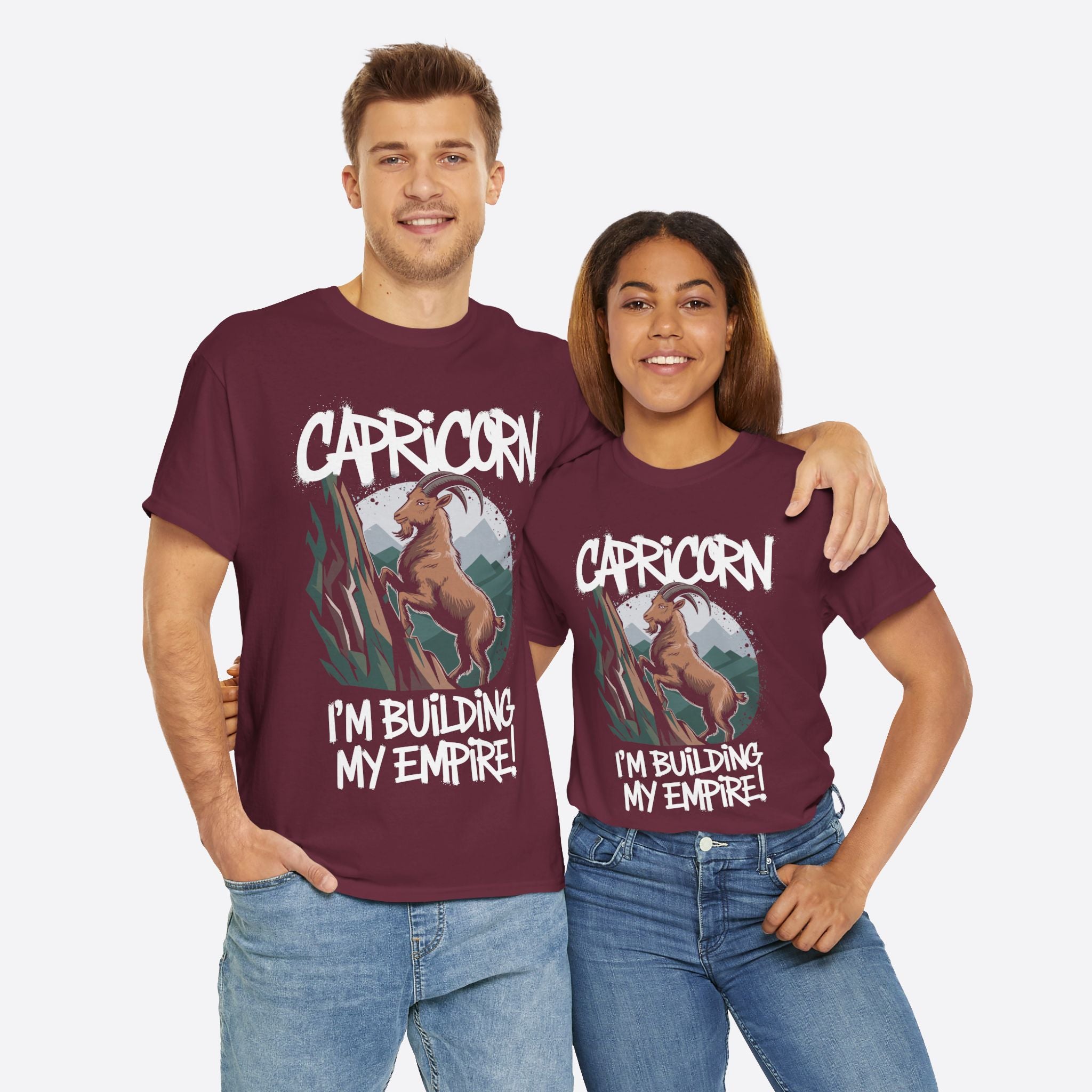 Capricorn Zodiac - I’m Building My Empire, Climbing Future - Unisex T-Shirt