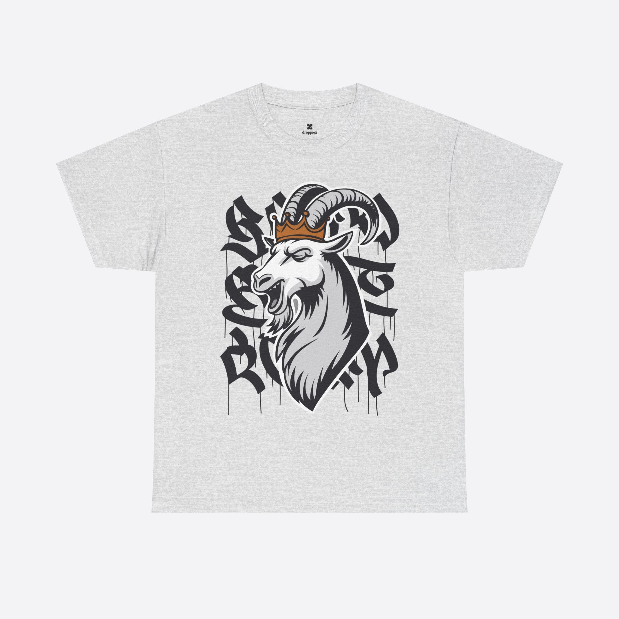Capricorn Zodiac - Crowned Goat Graffiti Tee - Unisex T-Shirt